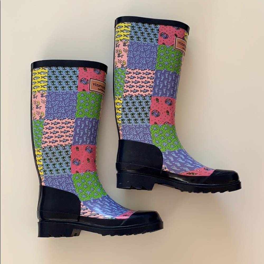 Vineyard Vine Rain Boot size 5